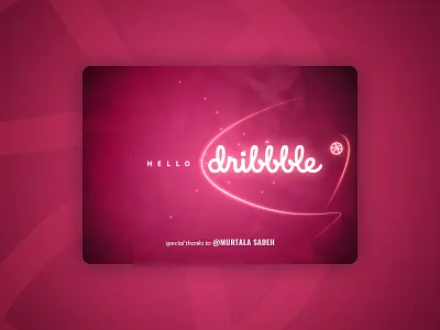 Hello Dribbble! debut design dribbble first shot hello illustration invite