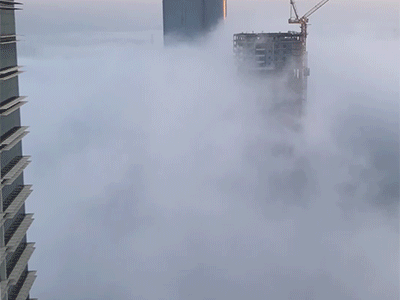 If you think FOG is always static abu dhabi amazing beautiful view clouds cool fog foggy weather winter