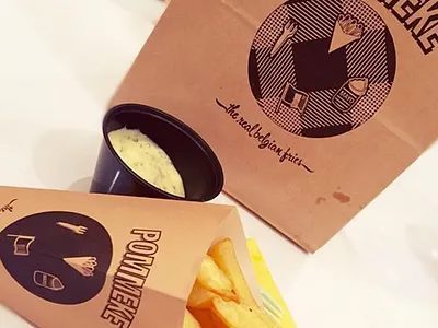 Pommeke Bags bag belgian brand branding design fries japan logo pommeke print tokyo