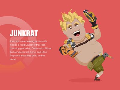 Overwatch - Fat version blizzard character design design fanart game illustration junkrat overwatch ui