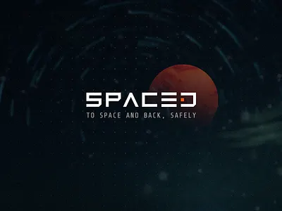 SPACED Logo | #SPACEDchallenge abstract branding logo space spaced spaced logo typography