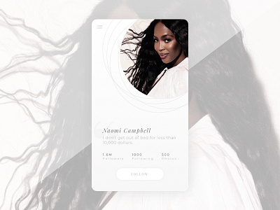 DailyUI 006 - User Profile 006 daily ui challenge dailyui design graphic design interface mobile social ui design user profile ux ux design