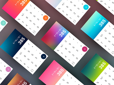 Mobile Calculator App android app application calculator colored dailyui mobile