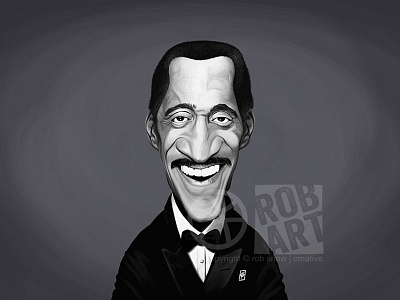 Sammy Davis Jnr actor caricature celebrity cinema crooner famous film hollywood movies music sammy davis jnr singer