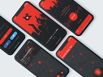 ByTunes | iOS App app application design ios iphone live mobile music product ui ux