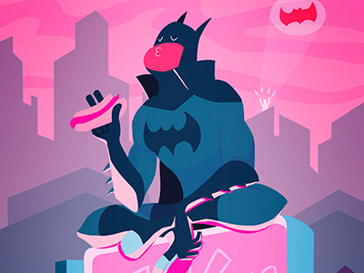 Batman chillin' out batman