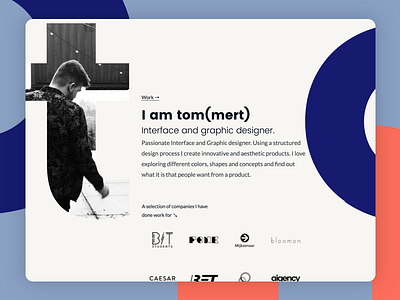 Tommert 2K18 branding graphics design interface design portfolio