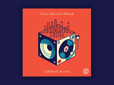 Vinyl Record Noise Album Cover art brand design drawing illustration logo music record vector