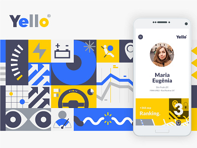 Yello app app branding identity illustration ui ux