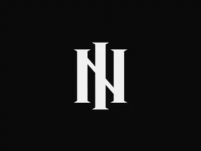 N III black branding graphic letter logo logo design logotype minimal n simple symbol typography