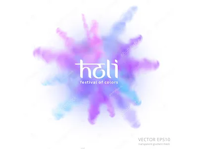 Powder paint explosion bang boom burst color explosion fireworks holi paint powder splash vector vivid