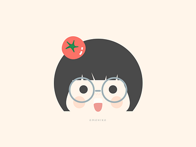 omohiko with tomato cute illustration sketch tomato avatar