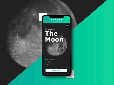 SPACED - Mobile App black dark dribbble gradient green space spaced spacedchallenge ui ux
