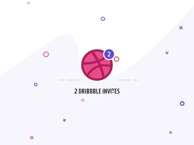 2 Dribbble Invites invitation invite invites
