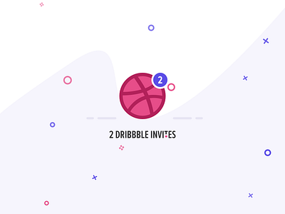2 Dribbble Invites invitation invite invites