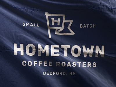 Hometown Flag brand branding coffee flag h hometown logo packaging roaster type