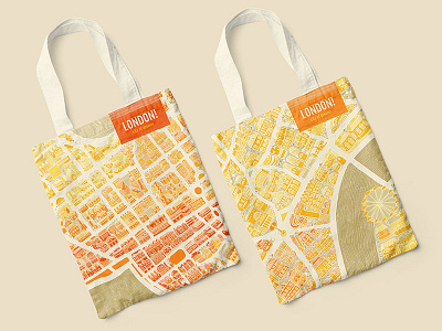 London Tote bags adobe city illustration london london eye map souvenir store design tote bags