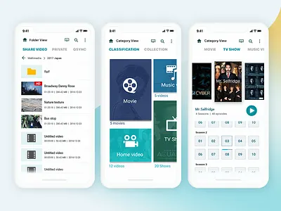 Qvideo app ui ux video