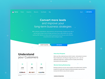 Sales landing page customers landing page sales solution website xplenty