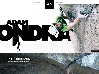 Climbing Web Hero climbing concept hero muller typo web