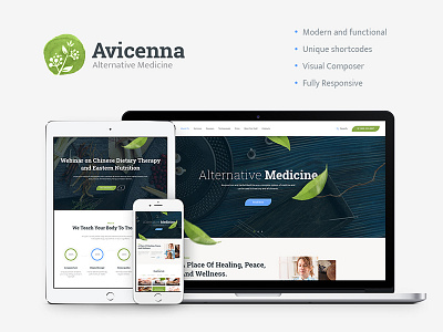 Avicenna | Alternative Medicine WordPress Theme acupuncture alternative medicine appointments aromatherapy body treatment detox homeopathy medical wordpress theme wordpress wordpress theme