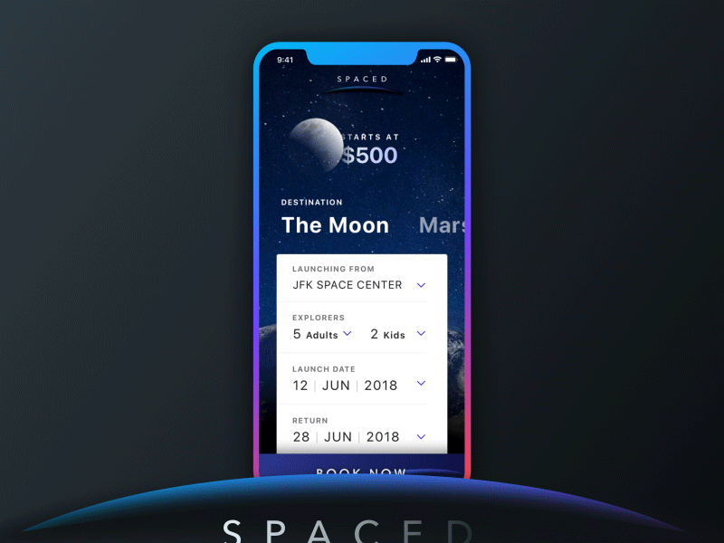 #SPACEDChallenge Animation app colors gif gradients ui ui design uiux ux
