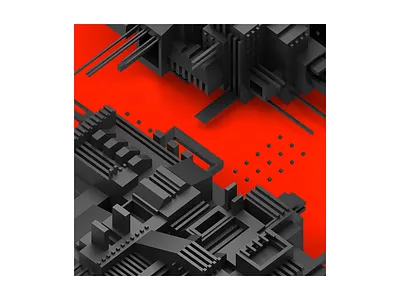 Red River 3d artwork canvas digital digitalart diy framework geometry print textile tolitt