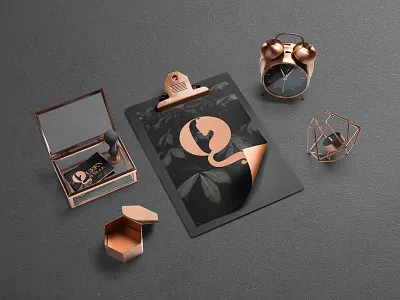 QOTJ branding cat logo copper identity jaguar jaguar logo logo q logo typography