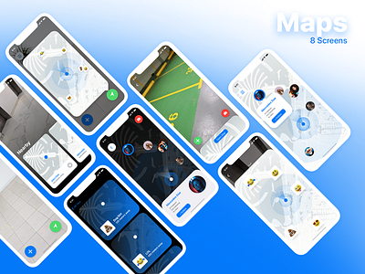 Place UI Kit - Maps ar arkit augmented augmented reality ios location map mobile uikit