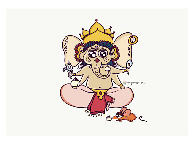 Lord Ganpati artdirection characterdesign design illustration