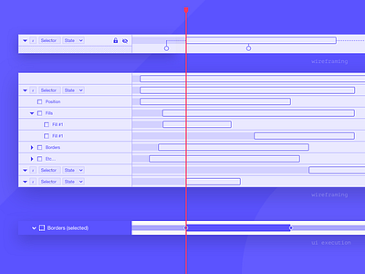 Phase.com – Timeline app blue phase timeline ui ux wip wireframe