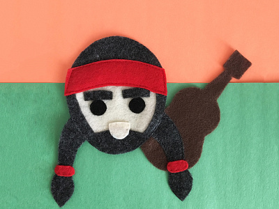 Willie apparel buddhism clothing craft felt handmade sewing willie nelson