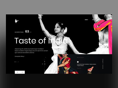 Taste Of India design flat grid modern design typography ui ux website