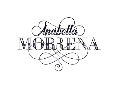 Logo for fashion designer Anabella Morrena art calligraphy design fashion fashiondesigner font graphicdesign handlettering lettering logo logotype typography