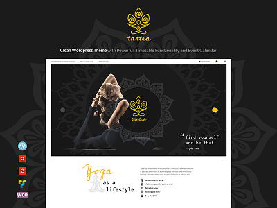 Tantra | Yoga Studio and Fitness Club WordPress Theme body treatment events fitness lifestyle meditation pilates web design wordpress wordpress theme