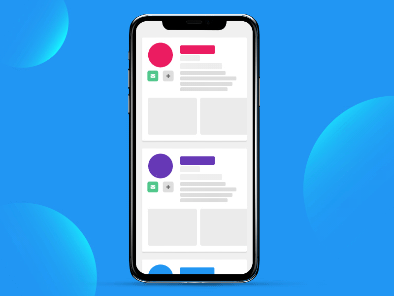 User Profile animated animated ui app design fluent design material design ui boomerang ui design web design