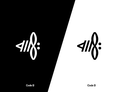 Code B Logo bee code insect logo minimal symbol typographic typography