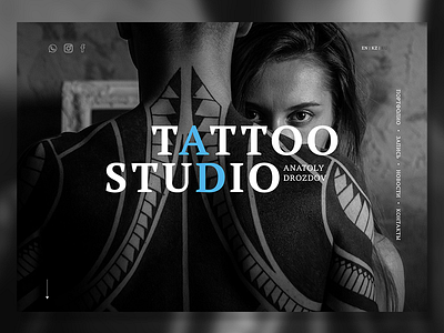 Daily #003 003 daily dailyui landing page tattoo web