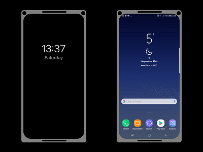 Edgeless Phone Concept concept design industrial design iphone x mockup