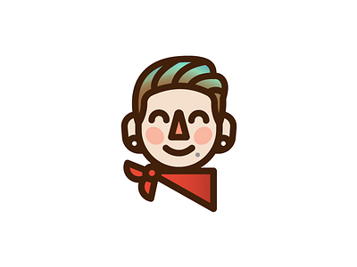 FEB18 Selfie bandana illustration rosy selfie