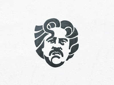 Sketch draw head illustration logo man portrait sketch