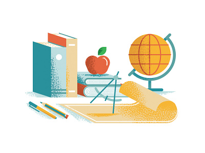 Instruction apple architecture books compass daniele simonelli dsgn globe icons illustration school student