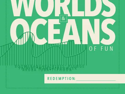 Worlds of Fun birthday card roller coaster