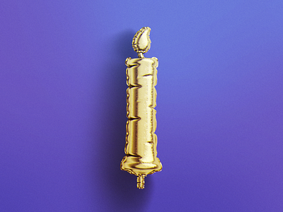 Balloon candle 3d 3dillustration balloon candle illustration mockup mysuperproject psd purple scenecreator scenegenerator