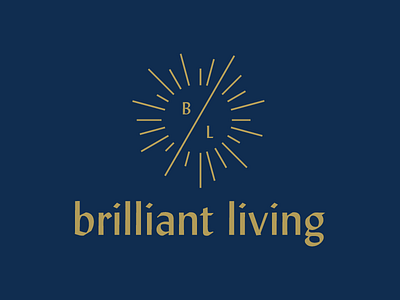 Brilliant Living brand branding brilliant design graphic living logo logomark mark type typography