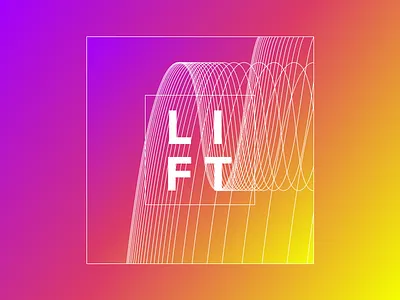 Lift colors gradient lift lines sketch