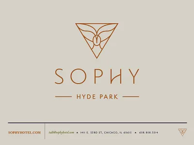 Wise Ol' Logo brand branding chicago hotel icon logo owl triangle whale