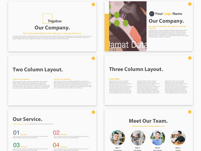 Powerpoint Template Preview clean dashboard deck graph minimal powerpoint presentation product profile summary web