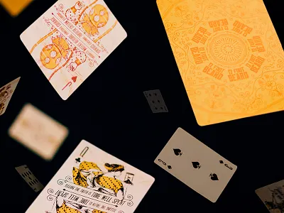 12 Foot Beard Poker Cards 12 foot beard cards jack orange queen yellow