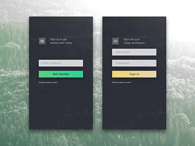 Daily UI 001 design login mobile